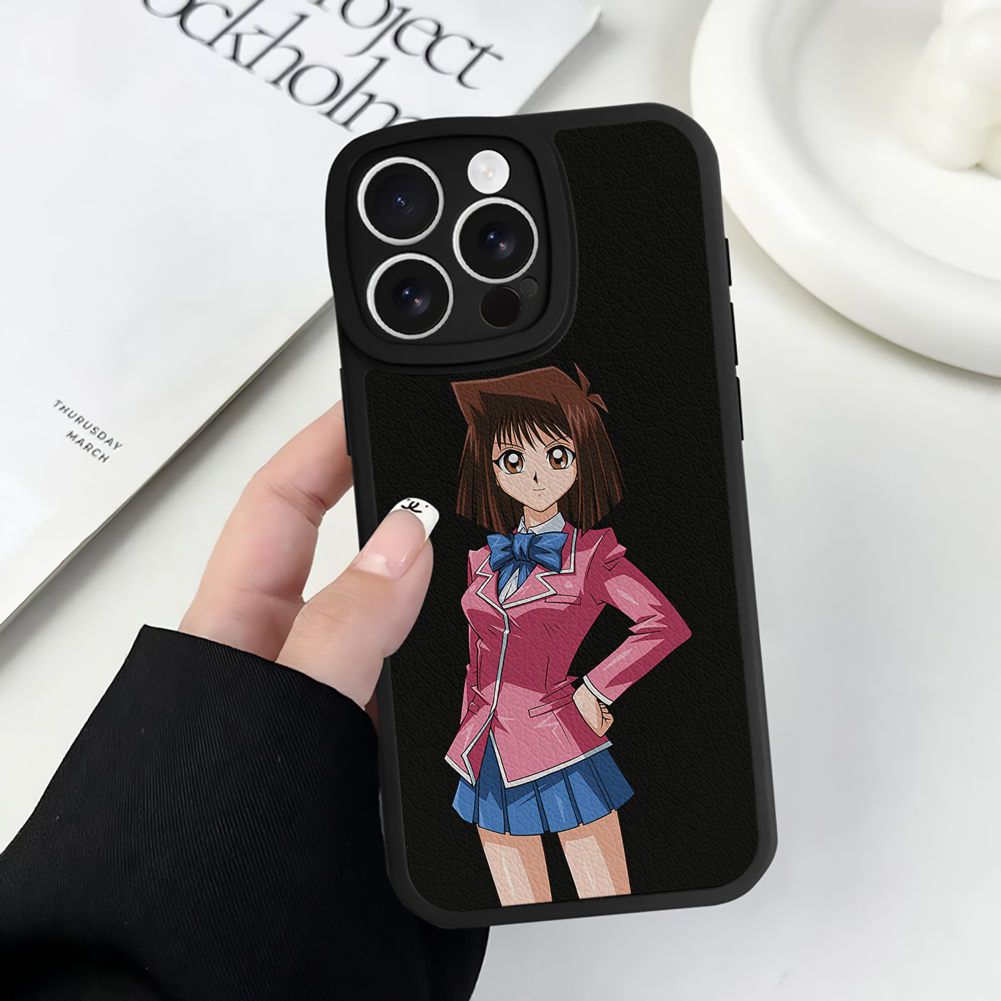 （画像用） 遊☆戯☆王 Yu-Gi-Oh! 【iPhone 16シリーズ対応】シリコンスマホケース（レザー調） 材質：シリコン
